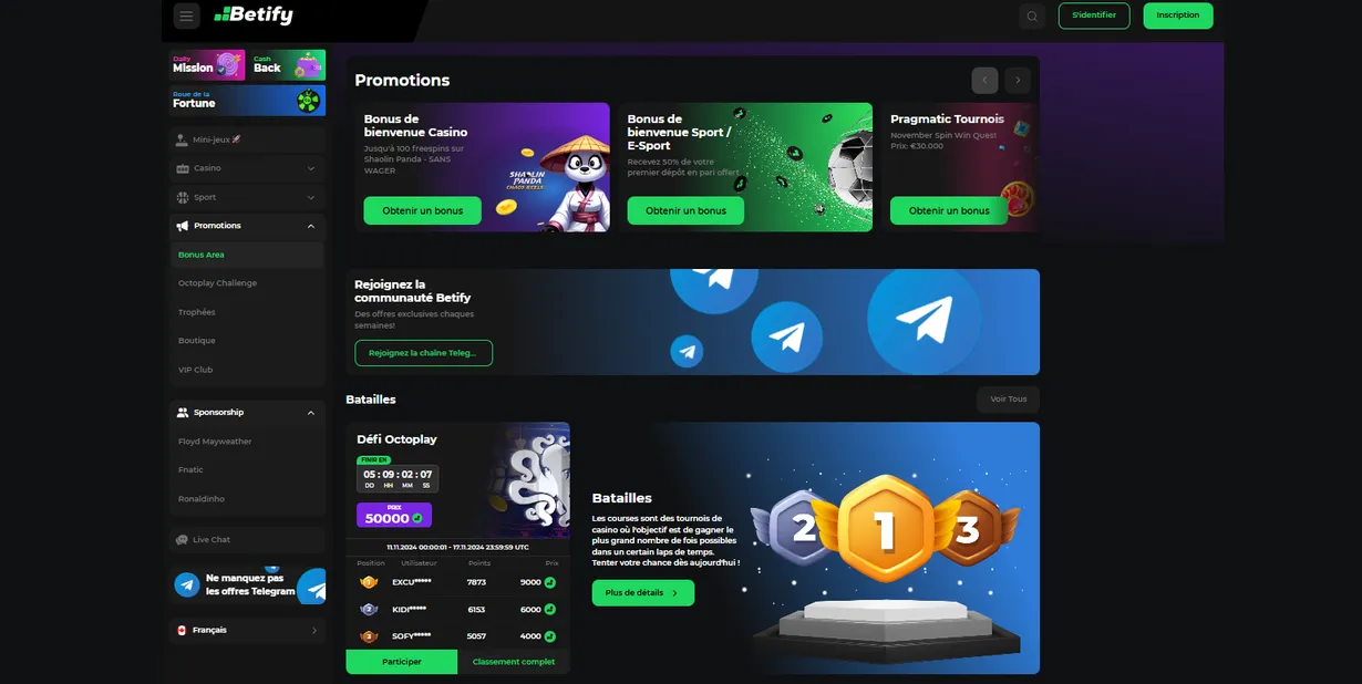 Betify Avis : Promotions et Bonus   